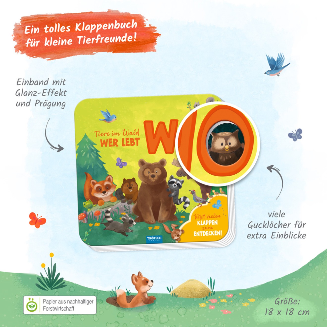 Klappenbuch - Tiere im Wald Wer lebt wo? – Bild 2